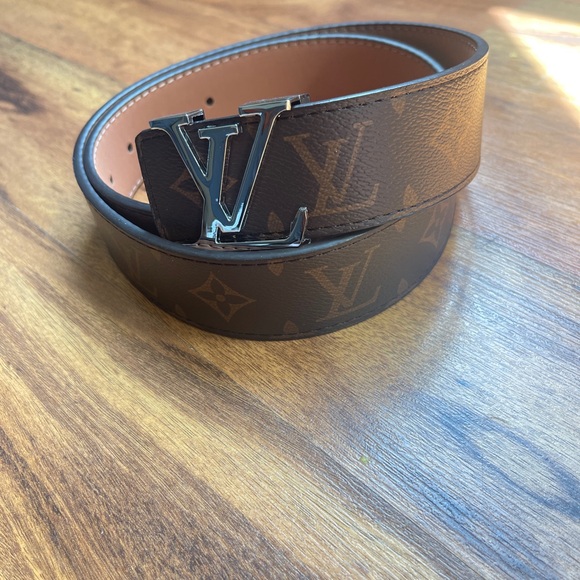 Designer Brown Monogram Belt - Picture 1 of 4